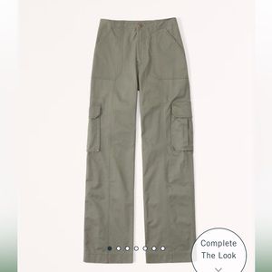 Abercrombie & Fitch Relaxed Cargo Pant, Olive Green, Size 29 Short